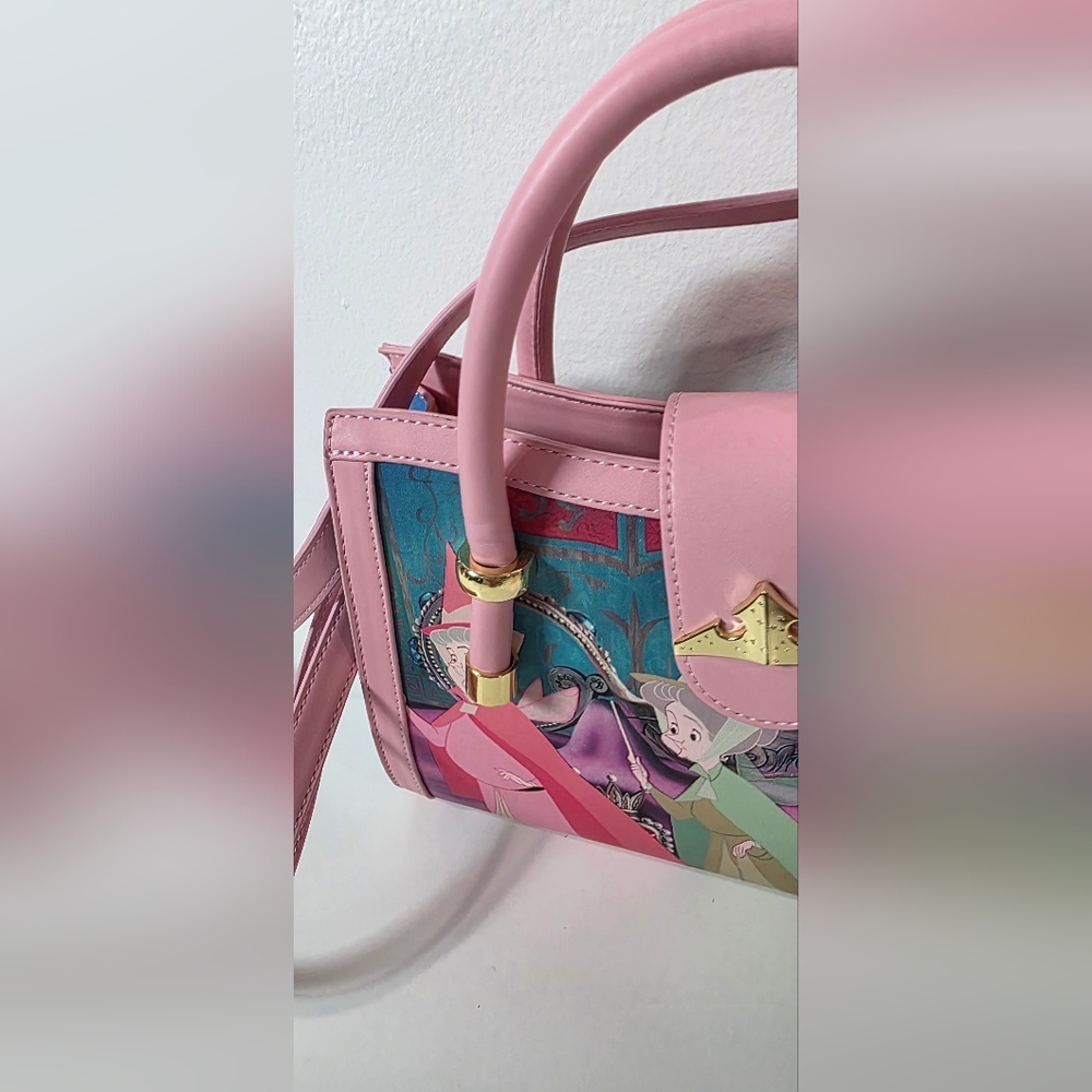 ⭐️Loungefly Disney Sleeping Beauty Crossbody Bag And Matching Wallet - Picture 3 of 15